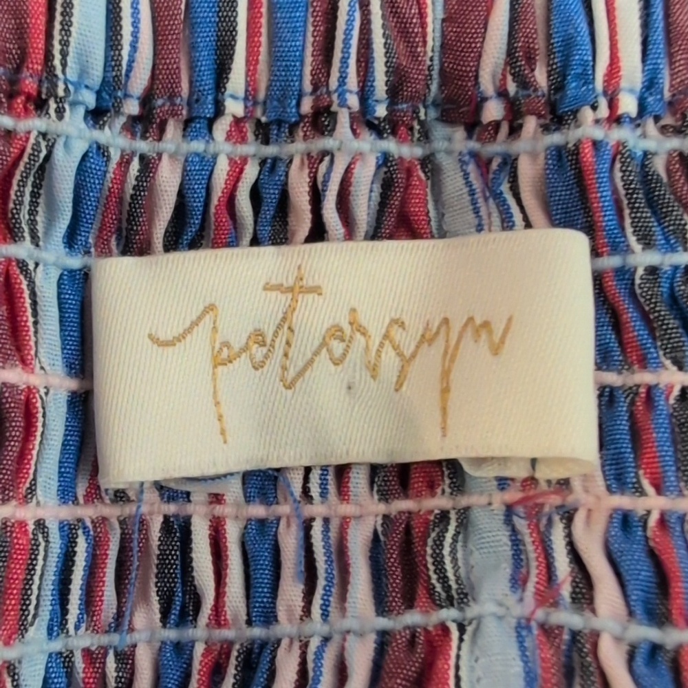 PETERSYN Revolve Marlene Minii Skirt Blue/Red XSmall NWOT Reg $245 - Picture 6 of 8